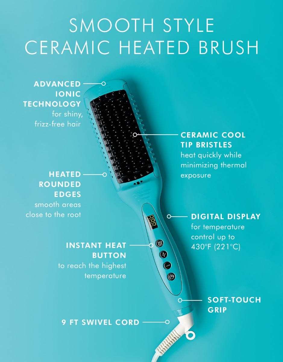 Brosse Lissante et Chauffante en Céramique