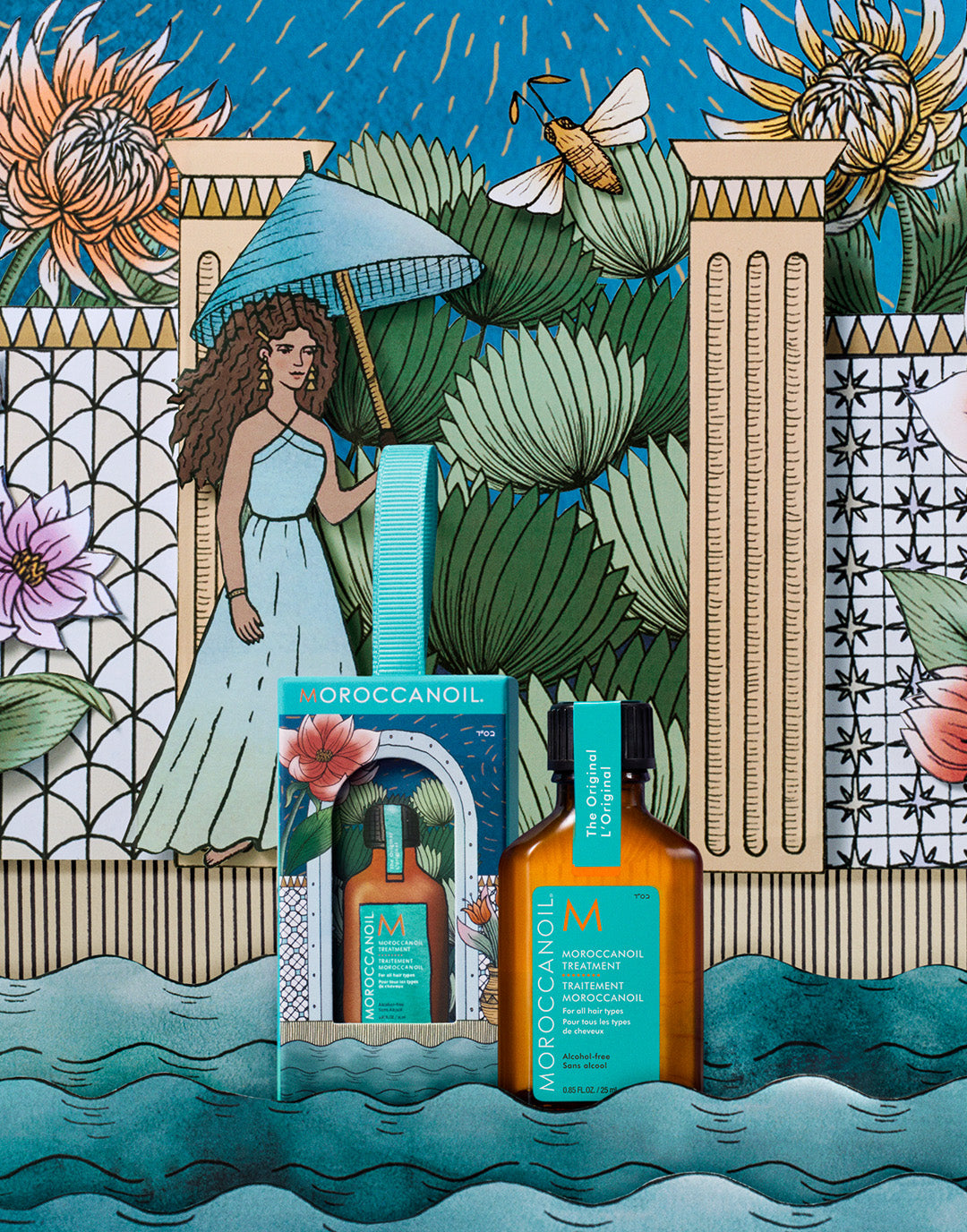 Moroccanoil Traitement de l'huile capillaire ornement de vacances