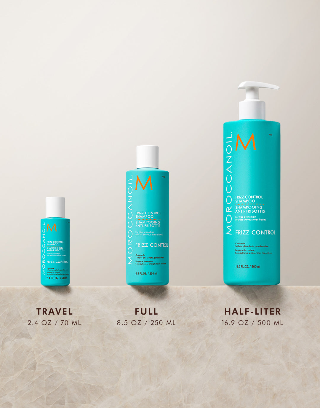 bm.art CREMA TREATMENT & SHAMPOOセット Frizz Control Shampoo & Conditioner Half-Liter Set – | Moroccanoil
