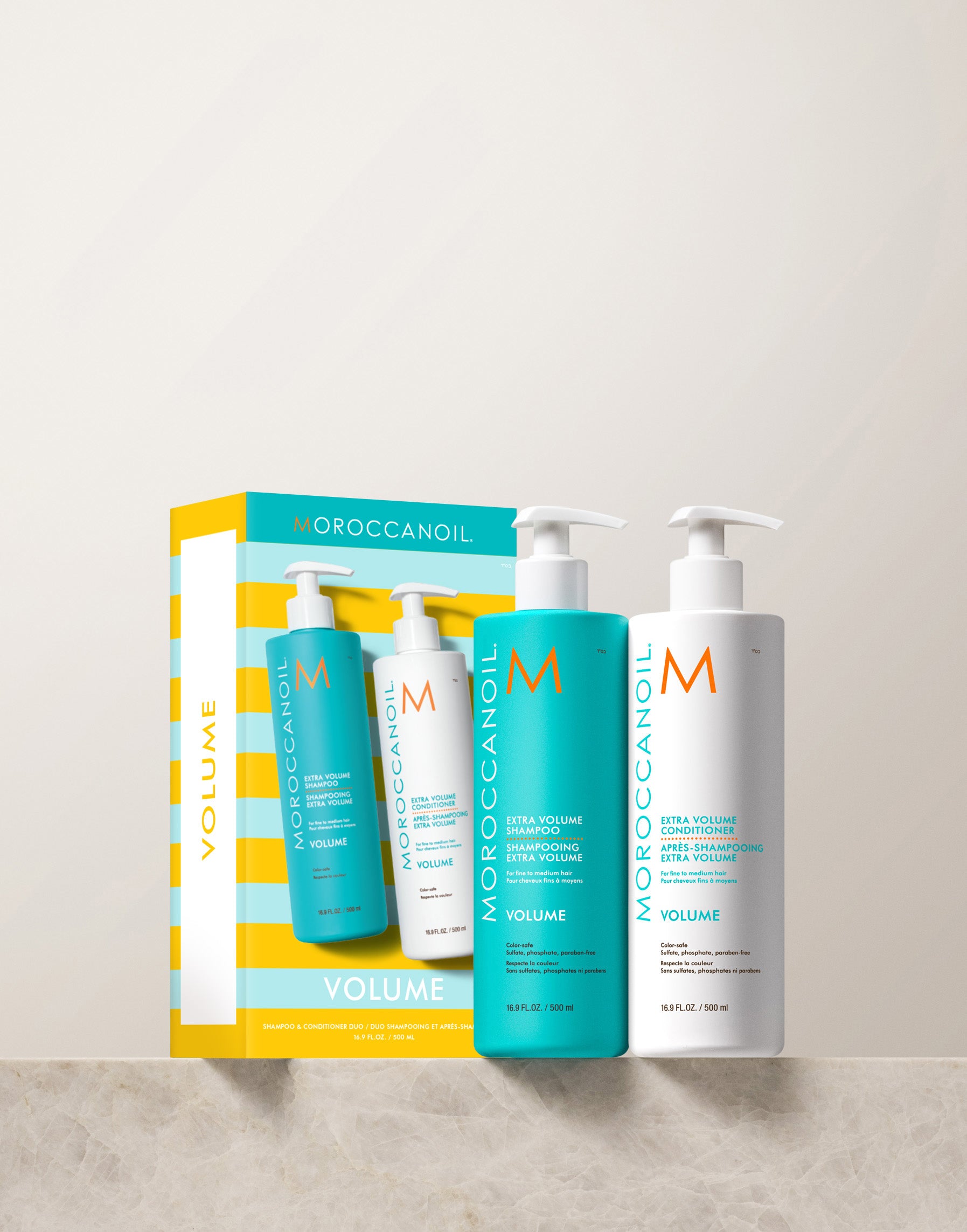 Extra Volume Shampoo & Conditioner Half-Liter Set